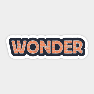Wonderwall - Brick Wall of Wonder Sticker